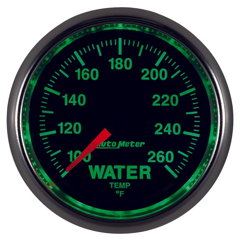 Autometer GS 100-260 degree Electronic Water Temperature Gauge AutoMeter Gauges