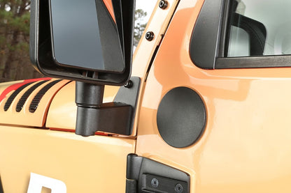 Rugged Ridge 07-18 Jeep Wrangler JK Textured Black Mirror Relocation Brackets Rugged Ridge Exterior Trim