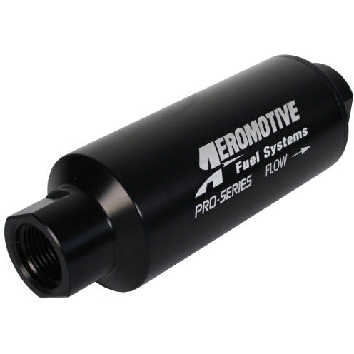 Aeromotive Pro-Series In-Line Filter - AN-12 - 40 Micron SS Element - Nickel Chrome Finish Aeromotive Fuel Filters