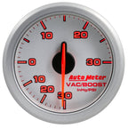 Autometer Airdrive 2-1/6in Boost/Vac Gauge 30in HG/30 PSI - Silver AutoMeter Gauges