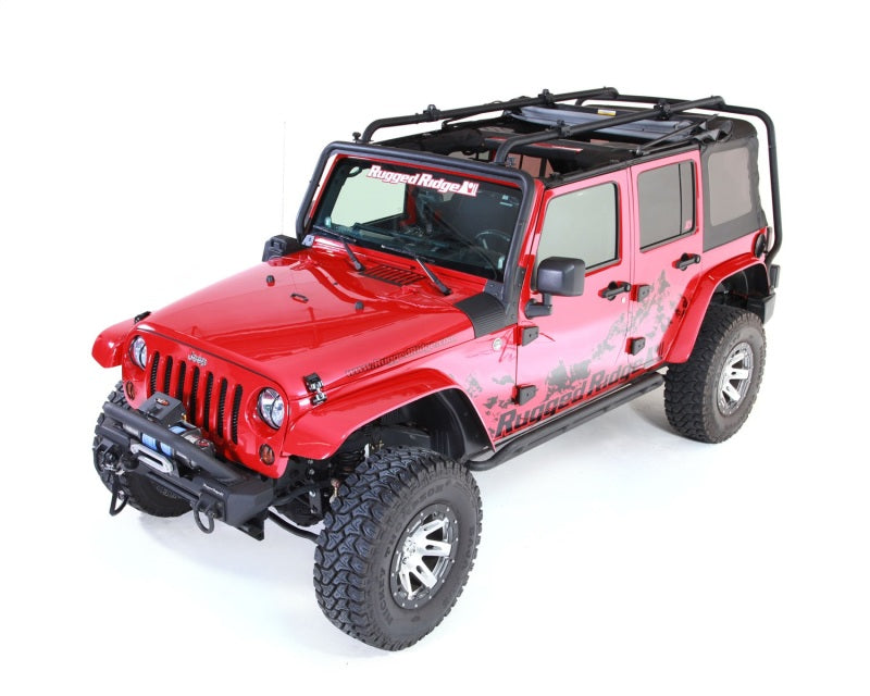 Rugged Ridge Roof Rack 07-18 Jeep 4-Door Jeep Wrangler Rugged Ridge Roof Rack