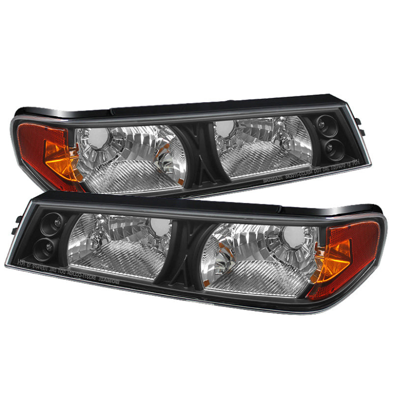 Xtune Chevy Colorado 04-12 / GMC Canyon 04-12 Bumper Lights Black CBL-YD-CCO04-BK SPYDER Sidemarkers & Indicators