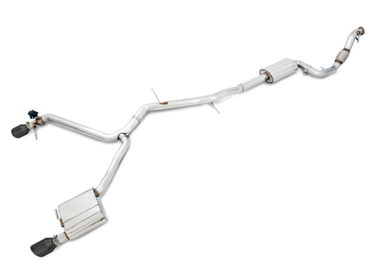 AWE Tuning Audi B9 A5 SwitchPath Exhaust Dual Outlet - Diamond Black Tips (Includes DP and Remote)