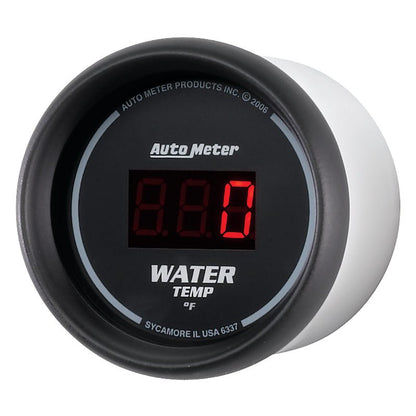 Autometer Black 0-300 F Digital Water Temp Gauge AutoMeter Gauges