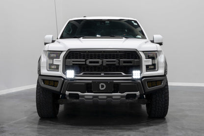 Diode Dynamics 17-20 Ford Raptor SS5 Bumper LED Pod Light Kit - Yellow Pro Combo