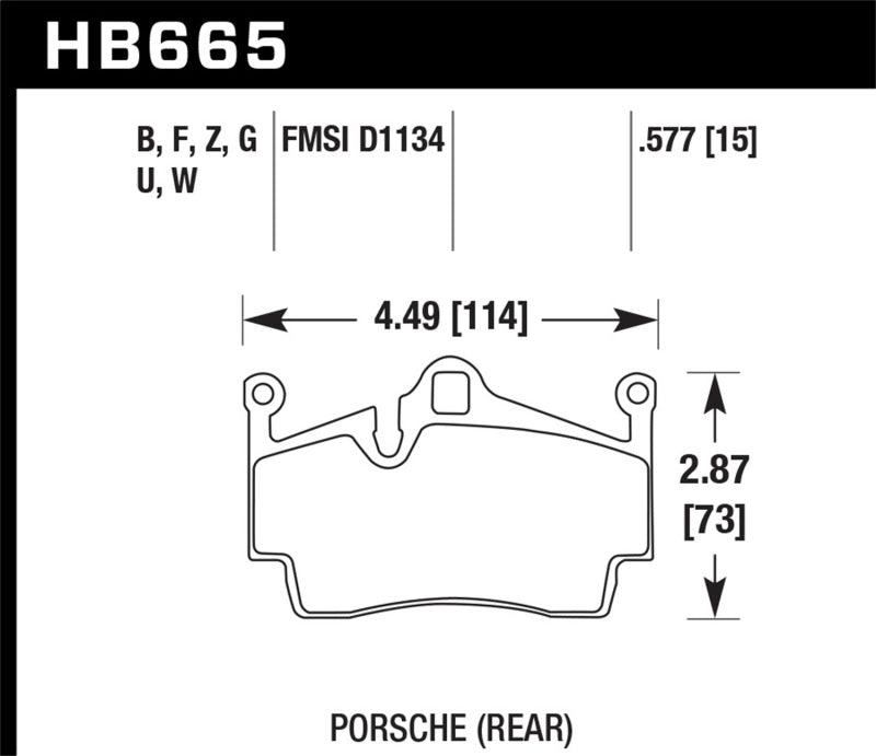 Hawk 05-14 Porsche Boxter/07-14 Cayman HPS Street Rear Brake Pads