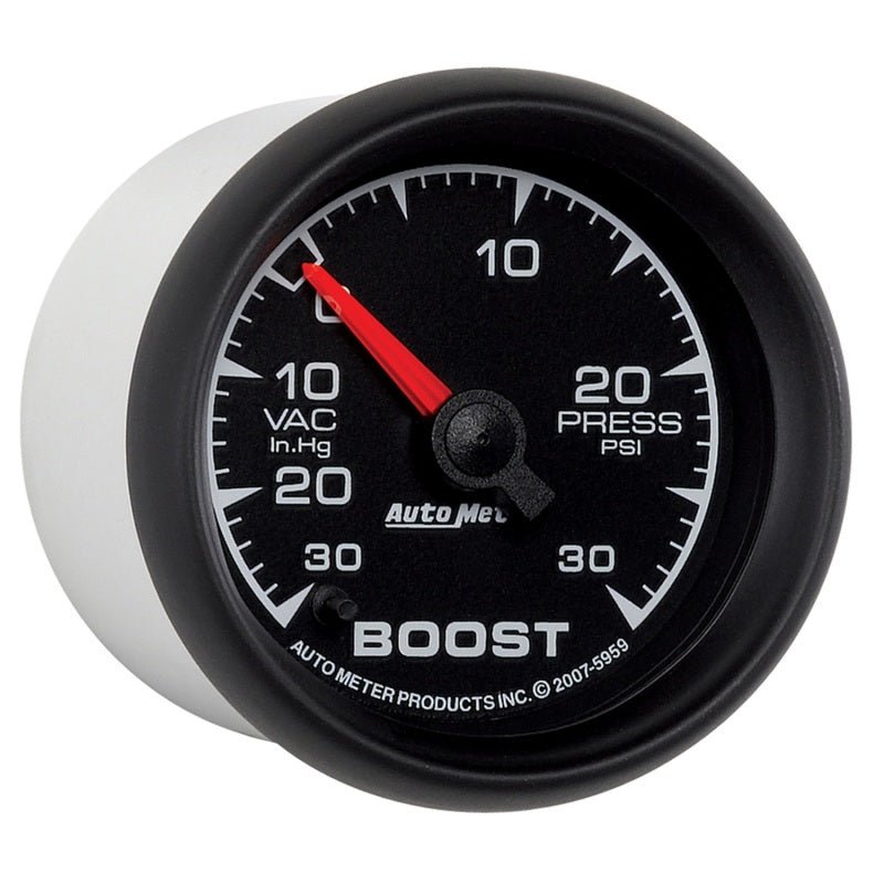 Autometer ES 52mm Full Sweep Electronic 30 In Hg-Vac/30 PSI Vacuum/Boost Gauge AutoMeter Gauges