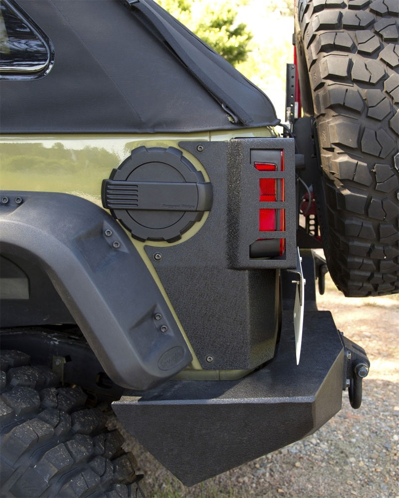 Rugged Ridge XHD Corner Guard Rear 07-18 Jeep Wrangler JKU 4 Door Rugged Ridge Body Armor & Rock Rails