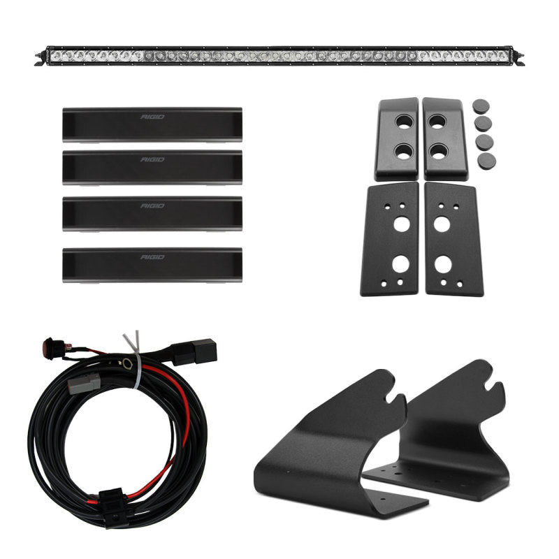 Rigid Industries 2021 Ford Bronco Roof Line Light Kit (Incl. SR spot/flood Combo Bar)