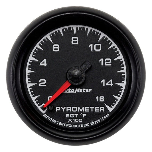 Autometer ES 52.4mm Pyrometer 0-1600 Degree F FSE Gauge AutoMeter Gauges