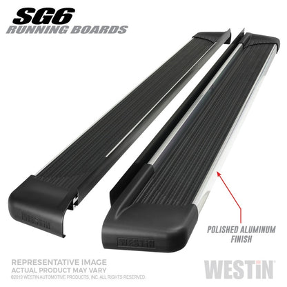 Westin Polished Aluminum Running Board 68.4 inches SG6 Running Boards - Polished