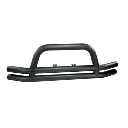 Rugged Ridge 3-In Dbl Tube Front Bumper Black 76-06 CJ &Jeep Wrangler Rugged Ridge Bumper Accessories