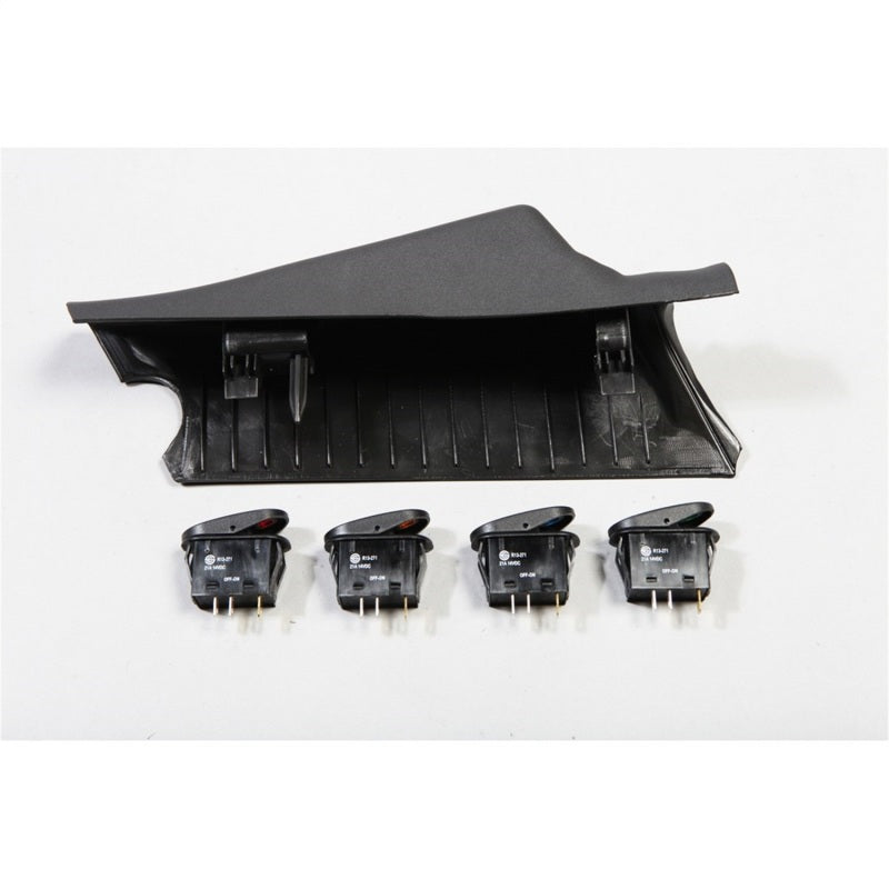 Rugged Ridge A-Pillar 4 Switch Pod Kit Black LHD 11-18 JK Rugged Ridge Dash & Interior Trim