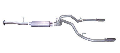 Gibson 07-09 Chevrolet Silverado 1500 LT 4.8L 2.5in Cat-Back Dual Split Exhaust - Stainless