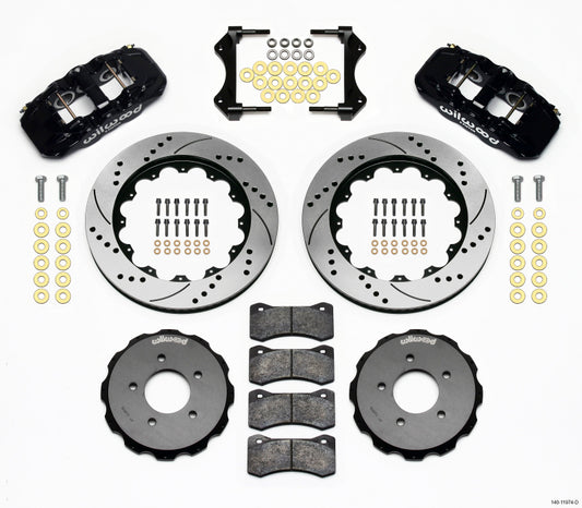 Wilwood AERO6 Front Hat Kit 14.00 Drilled 99-06 BMW E46