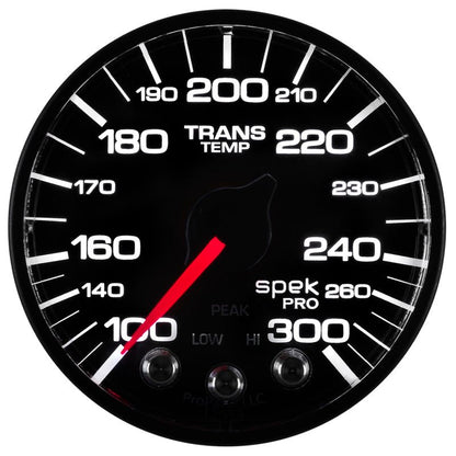 Autometer Spek-Pro 52.4mm 100-300 Deg F Digital Stepper Motor Trans Temp Gauge AutoMeter Gauges