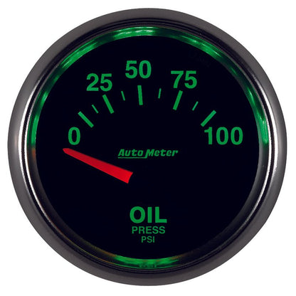 Autometer GS 0-100 PSI Short Sweep Electronic Oil Pressure Gauge AutoMeter Gauges