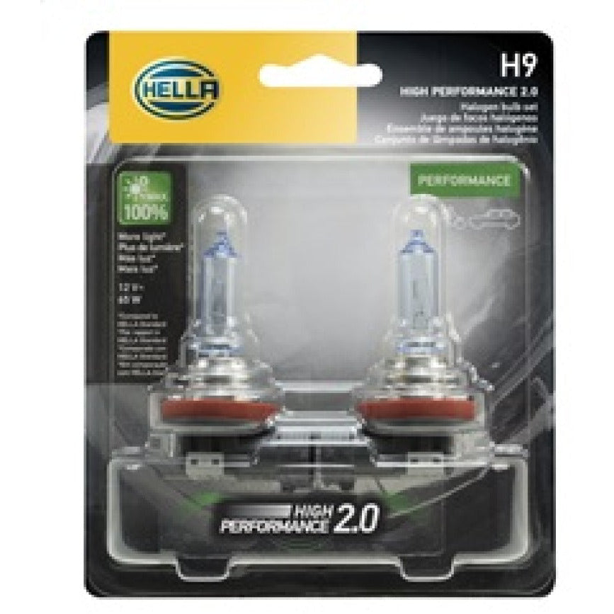 Hella H9 12V 65W PGJ19-5 HP 2.0 Halogen Bulbs Hella Bulbs