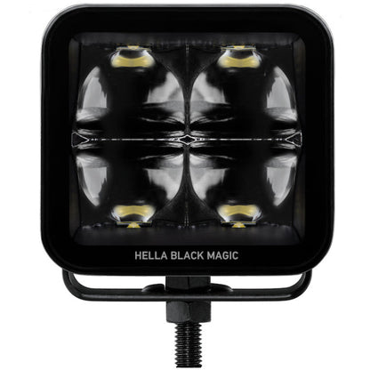 Hella Universal Black Magic 3.2in L.E.D. Cube Kit - Flood Beam (Long Range) Hella Fog Lights