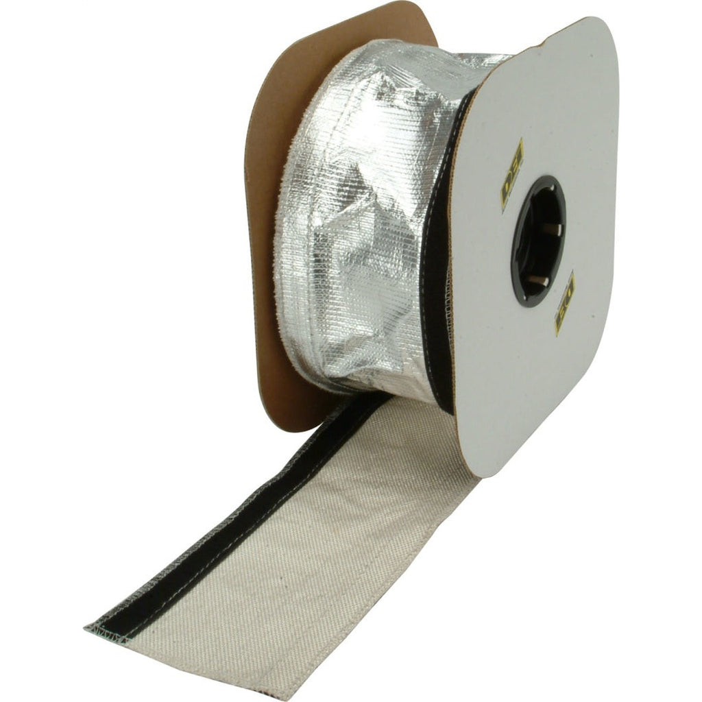 DEI Heat Shroud 2-1/2in x 50ft Spool - Aluminized Sleeving-Hook and Loop Edge DEI Thermal Wrap