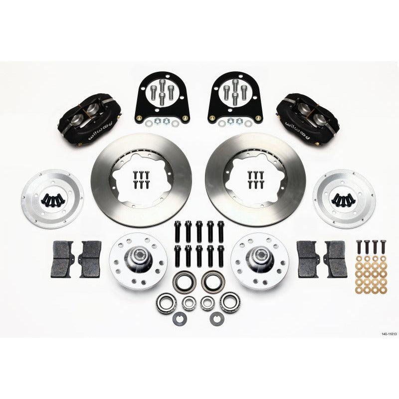 Wilwood Forged Dynalite Front Kit 11.00in 37-48 Ford Psgr. Car Spindle Wilwood Big Brake Kits