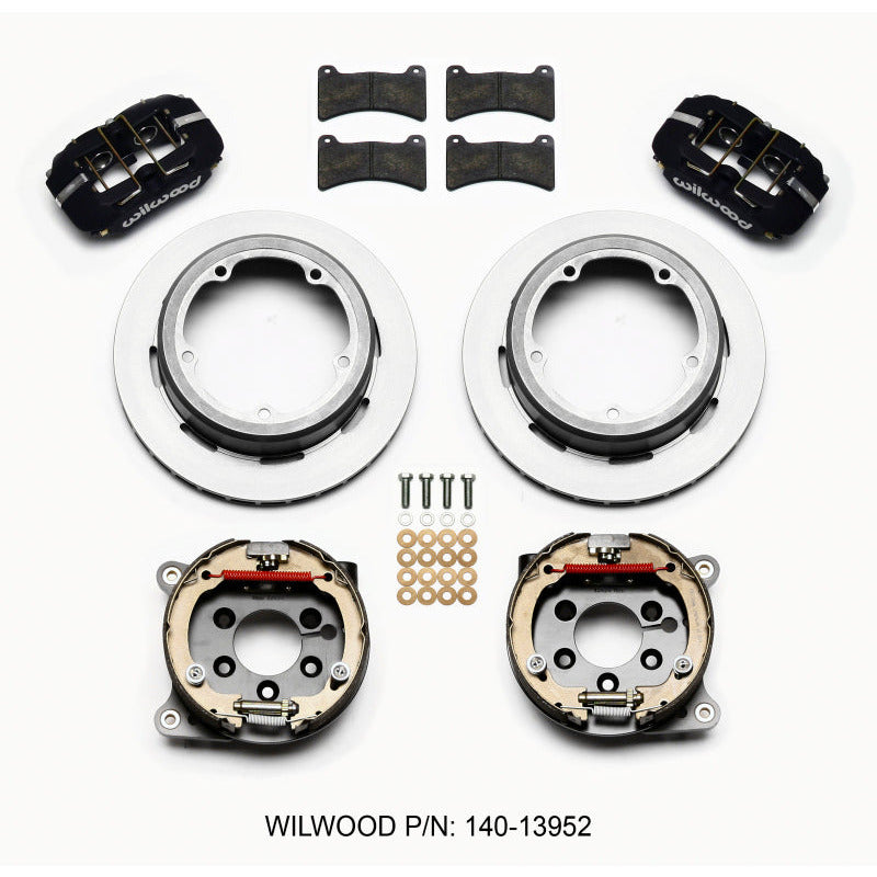 Wilwood Dynapro Low-Profile 11.00in P-Brake Kit Strange Eng Floater 3.49in Offset Wilwood Big Brake Kits