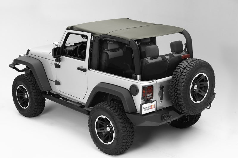 Rugged Ridge Pocket Island Topper Khaki Diamond 10-18 JK Rugged Ridge Soft Tops