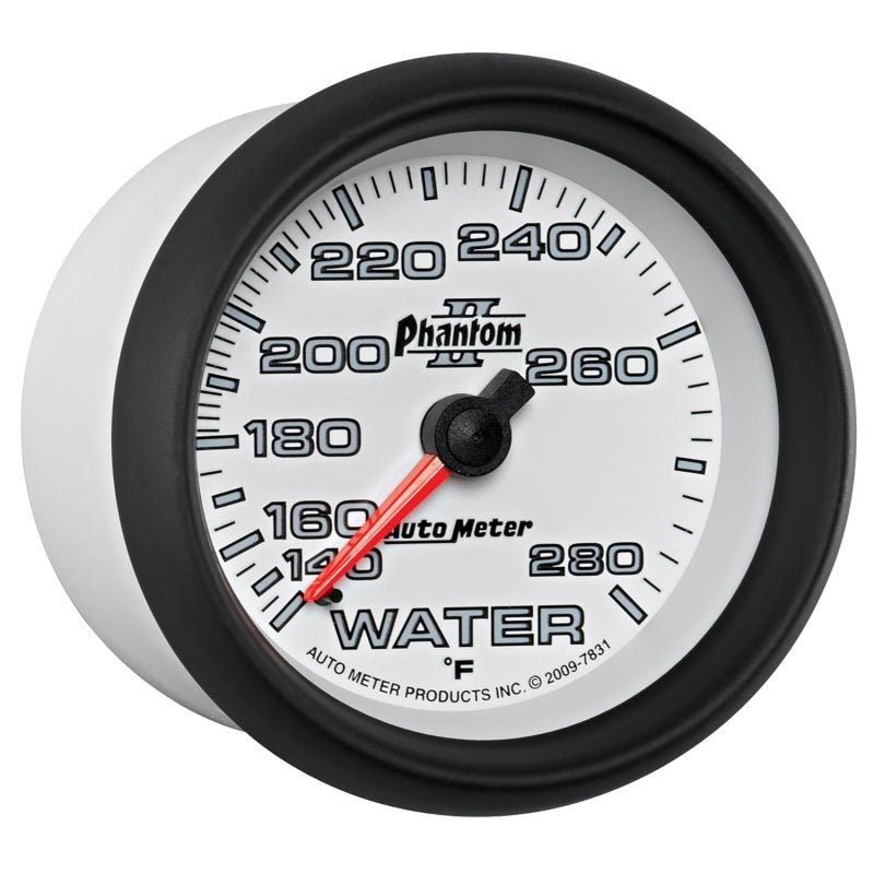 Autometer Phantom II 2-5/8in 140-280 Degree F Mechanical Water Gauge AutoMeter Gauges