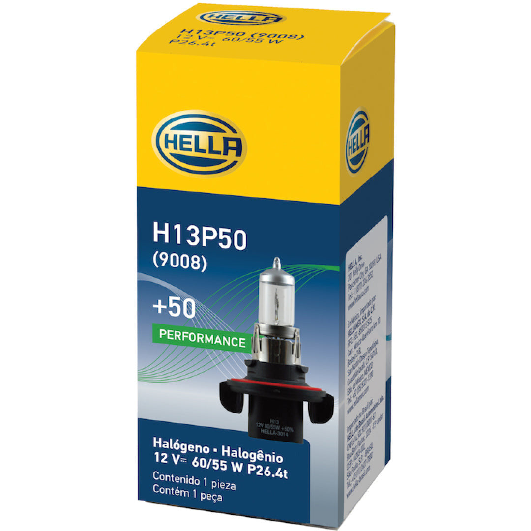 Hella Bulb H13 12V 60/55W P264T T4 +50 Hella Bulbs