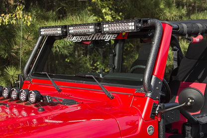 Rugged Ridge 97-06 Jeep Wrangler TJ LED Windshield Light Bar Rugged Ridge Light Strip LED