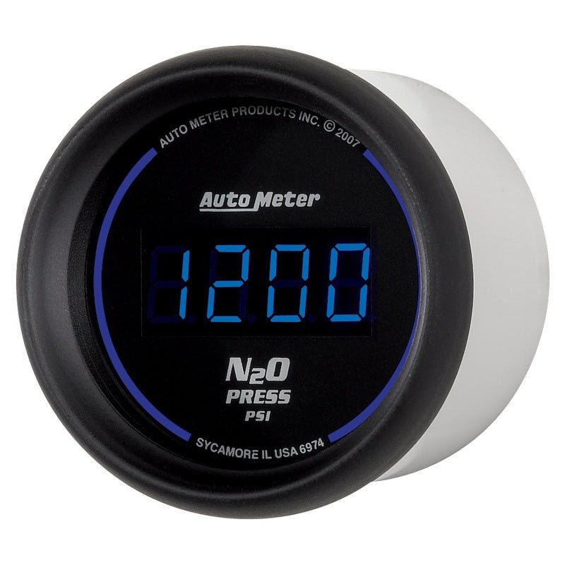 Autometer Ultra-Lite 2-1/16in 1600 PSI Digital Nitrous Pressure Gauge - Black AutoMeter Gauges