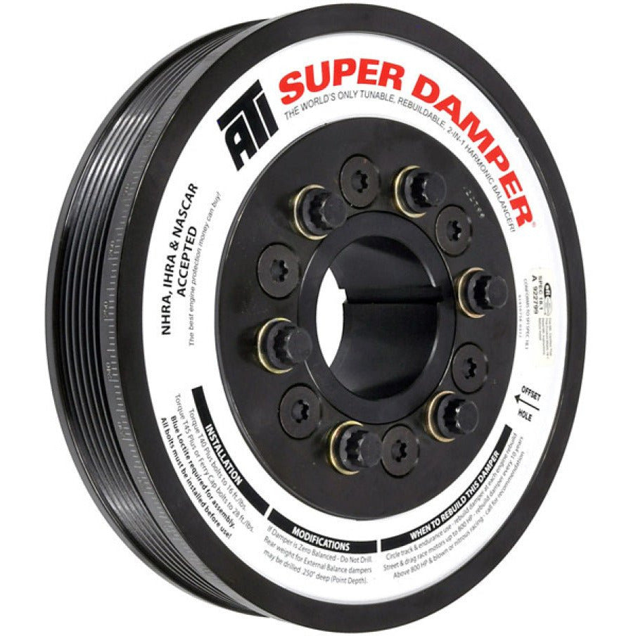 ATI Damper - 7.425in - Steel - 6 Grv - Duramax - 01-15 - Neutral Balance - 3 Ring - Heavy Inertia ATI Crankshaft Dampers