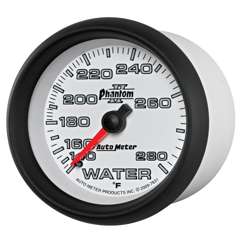 Autometer Phantom II 2-5/8in 140-280 Degree F Mechanical Water Gauge AutoMeter Gauges