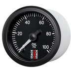 Autometer Stack 52mm 0-100 PSI 1/8in NPTF Male Pro Stepper Motor Oil Pressure Gauge - Black AutoMeter Gauges