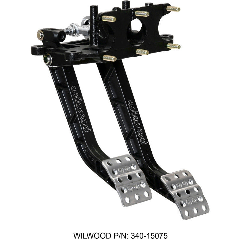 Wilwood Adjustable-Trubar Dual Pedal - Brake / Clutch - Rev. Swing Mount -6.25:1 Brake 5.1:1 Clutch Wilwood Pedals