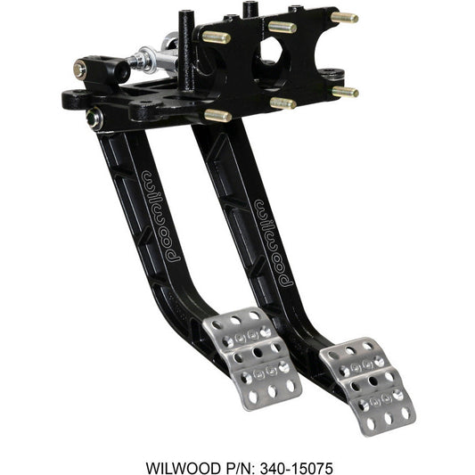 Wilwood Adjustable-Trubar Dual Pedal - Brake / Clutch - Rev. Swing Mount -6.25:1 Brake 5.1:1 Clutch Wilwood Pedals