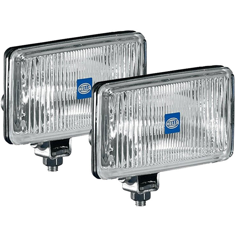 Hella 450 H3 12V SAE/ECE Fog Lamp Kit Clear - Rectangle (Includes 2 Lamps) Hella Fog Lights