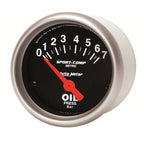 Autometer Sport-Comp 52mm 0-7 Bar Short Sweep Electronic Oil Pressure Gauge AutoMeter Gauges