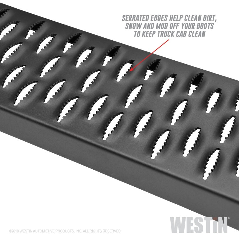 Westin Grate Steps Running Boards 90 in - Textured Black