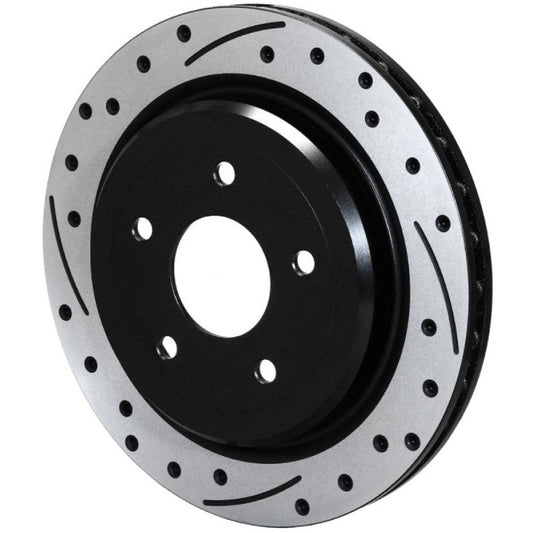 Wilwood Rotor-Rear-SRP-C5/C6 Vette-LH-BLK 12.00 x 1.03 - 5 x 4.75in Wilwood Brake Rotors - 2 Piece