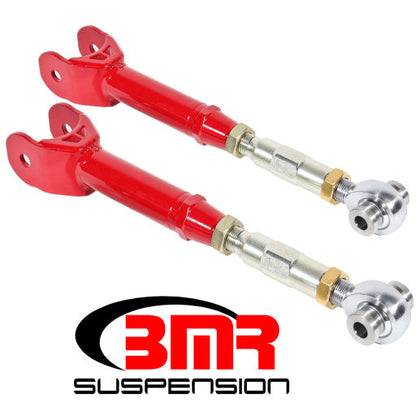 BMR 16-17 6th Gen Camaro Lower Trailing Arms w/ On-Car Adj. Rod Ends - Red BMR Suspension Suspension Arms & Components