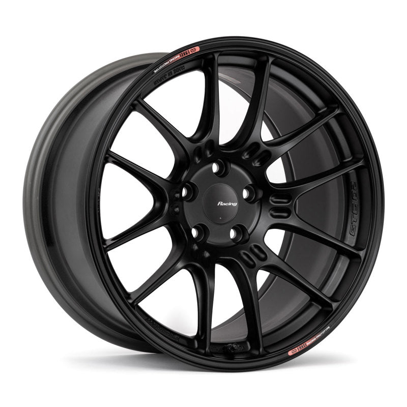 Enkei GTC02 18x8 5x114.3 35mm Offset 75mm Bore Matte Black Wheel Enkei Wheels - Cast