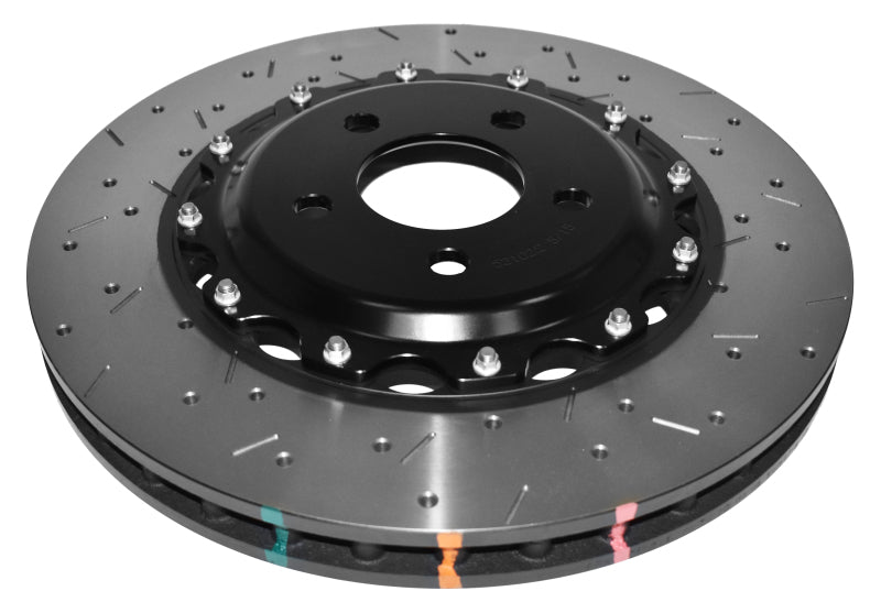 DBA 2009 Chevrolet Corvette ZR1 5000 Series Drilled and Slotted Front Rotor (Black Hat)