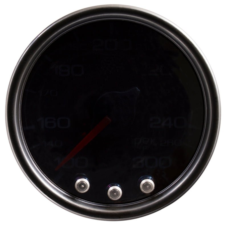 Autometer Spek-Pro Gauge Oil Temp 2 1/16in 300f Stepper Motor W/Peak & Warn Blk/Smoke/Blk AutoMeter Gauges