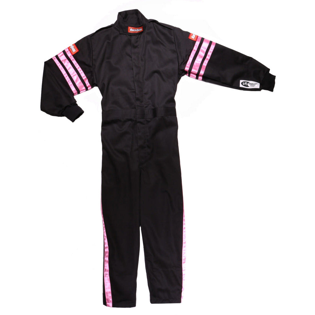 RaceQuip Pink Trim SFI-1 JR. Suit - KMedium Racequip Racing Suits