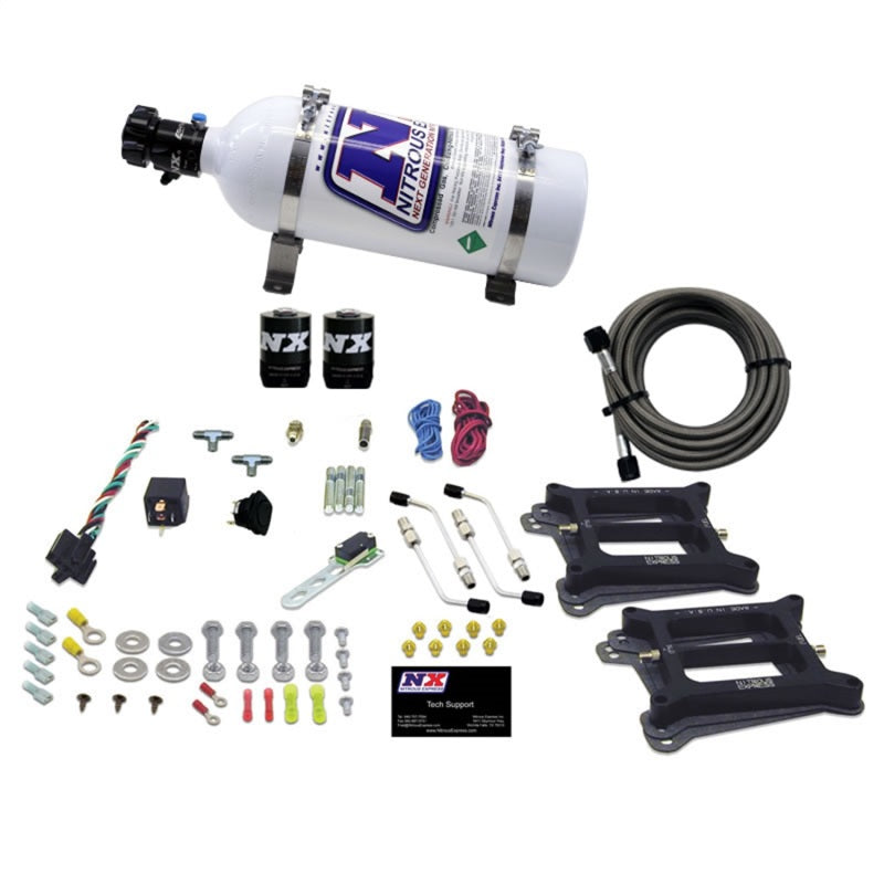 Nitrous Express Dual/4150/Alcohol Nitrous Kit (50-300HP) w/5lb Bottle Nitrous Express Nitrous Systems