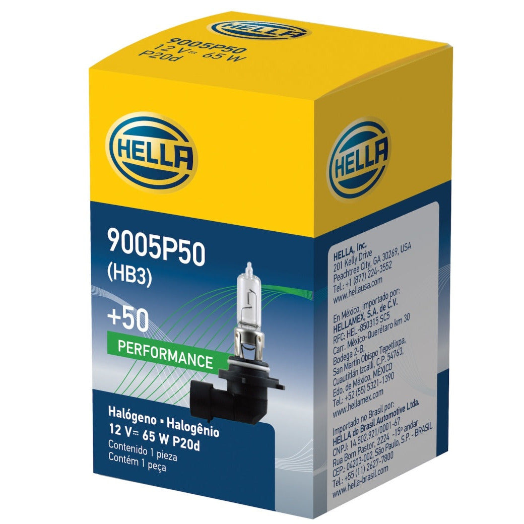 Hella Bulb 9005 12V 65W P20D T4 +50 Hella Bulbs