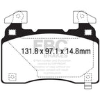 EBC 12+ Tesla Model S Electric Greenstuff Front Brake Pads EBC Brake Pads - Performance