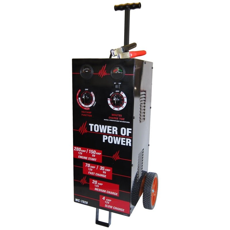 Autometer Wheel Charger Tower of Power Man 70/30/4/280 AMP AutoMeter Uncategorized