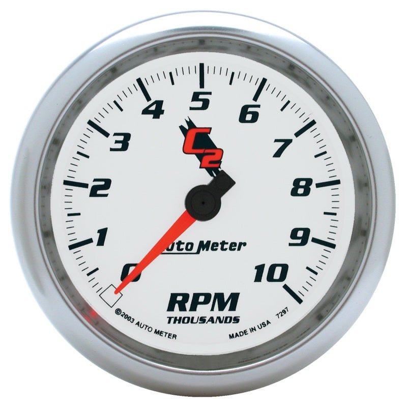 Autometer C2 3 3/8 inch 10000RPM In-Dash Tachometer AutoMeter Gauges